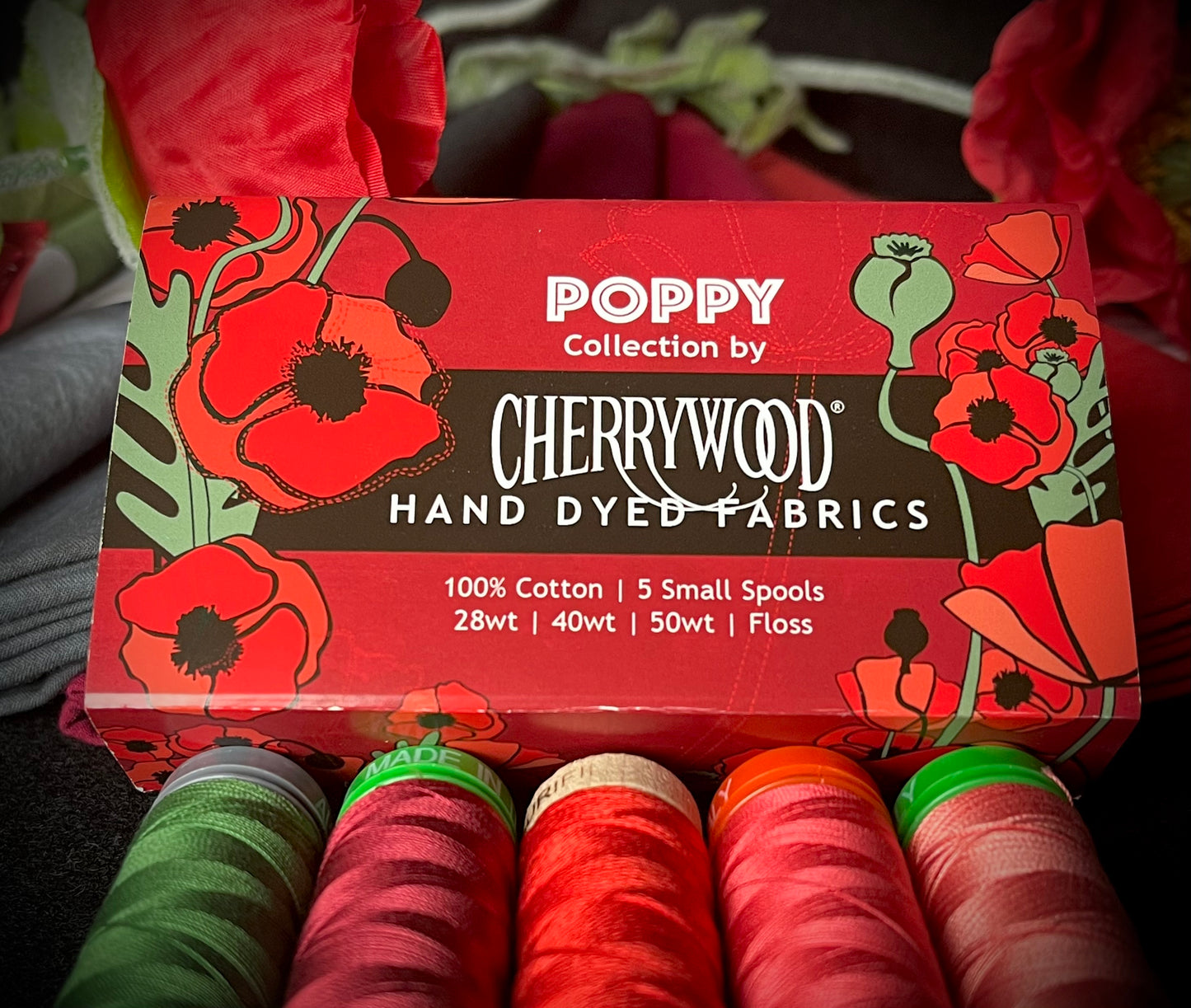 Collection de fils Aurifil : Coquelicot