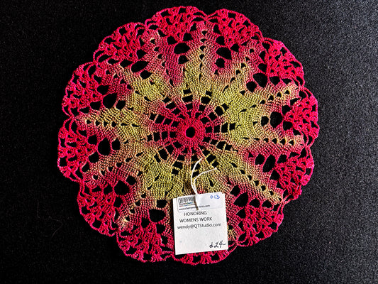 013 Dyed Crochet Piece