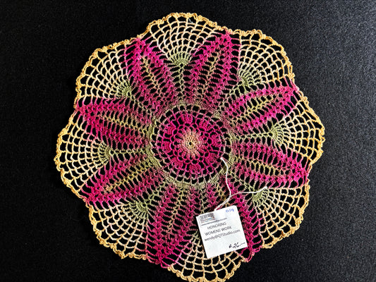 014 Dyed Crochet Piece