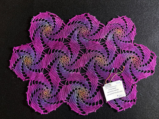 WR024 Dyed Crochet Piece