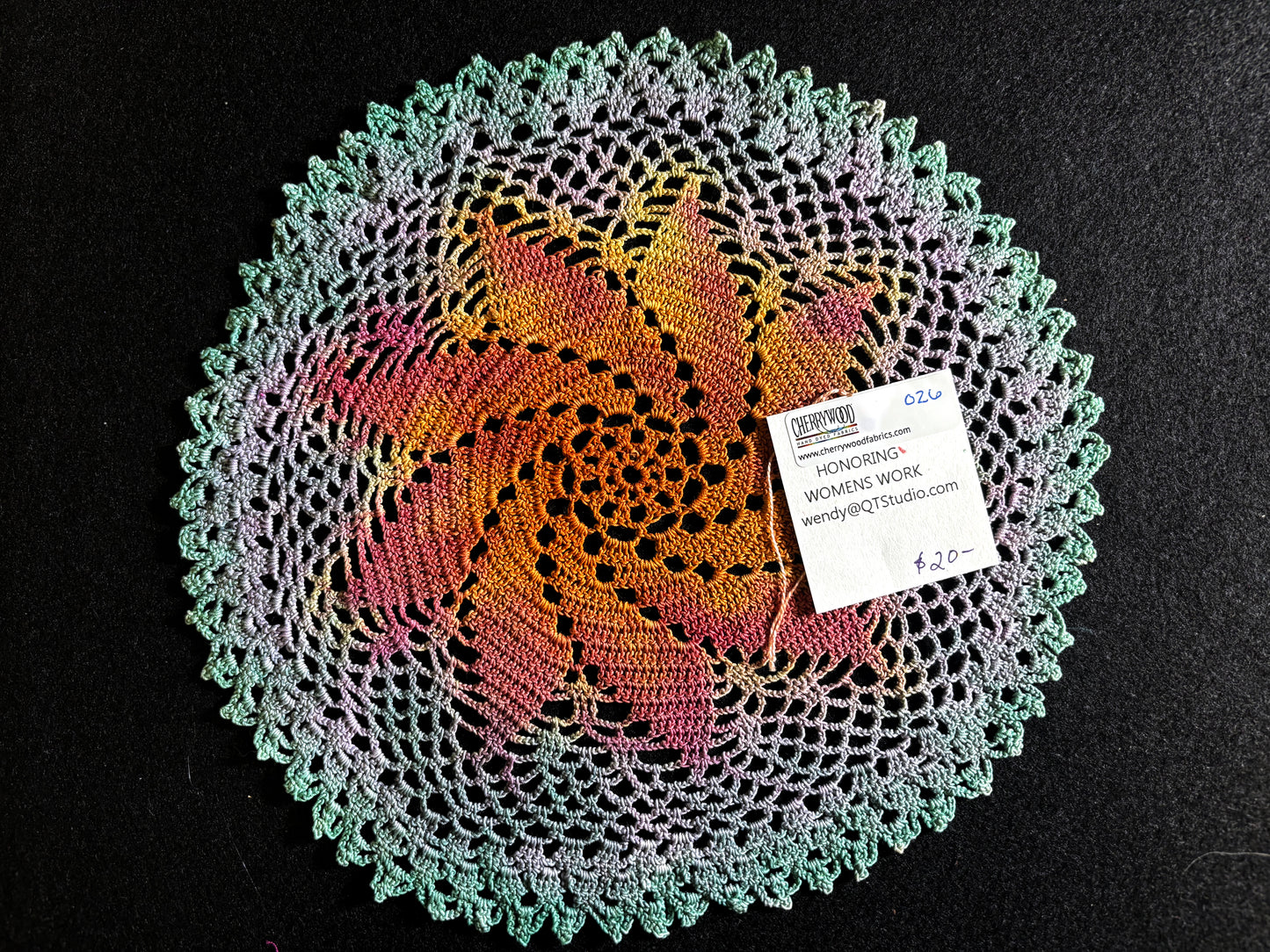 026 Dyed Crochet Piece