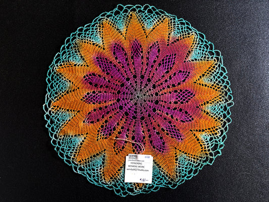 028 Dyed Crochet Piece