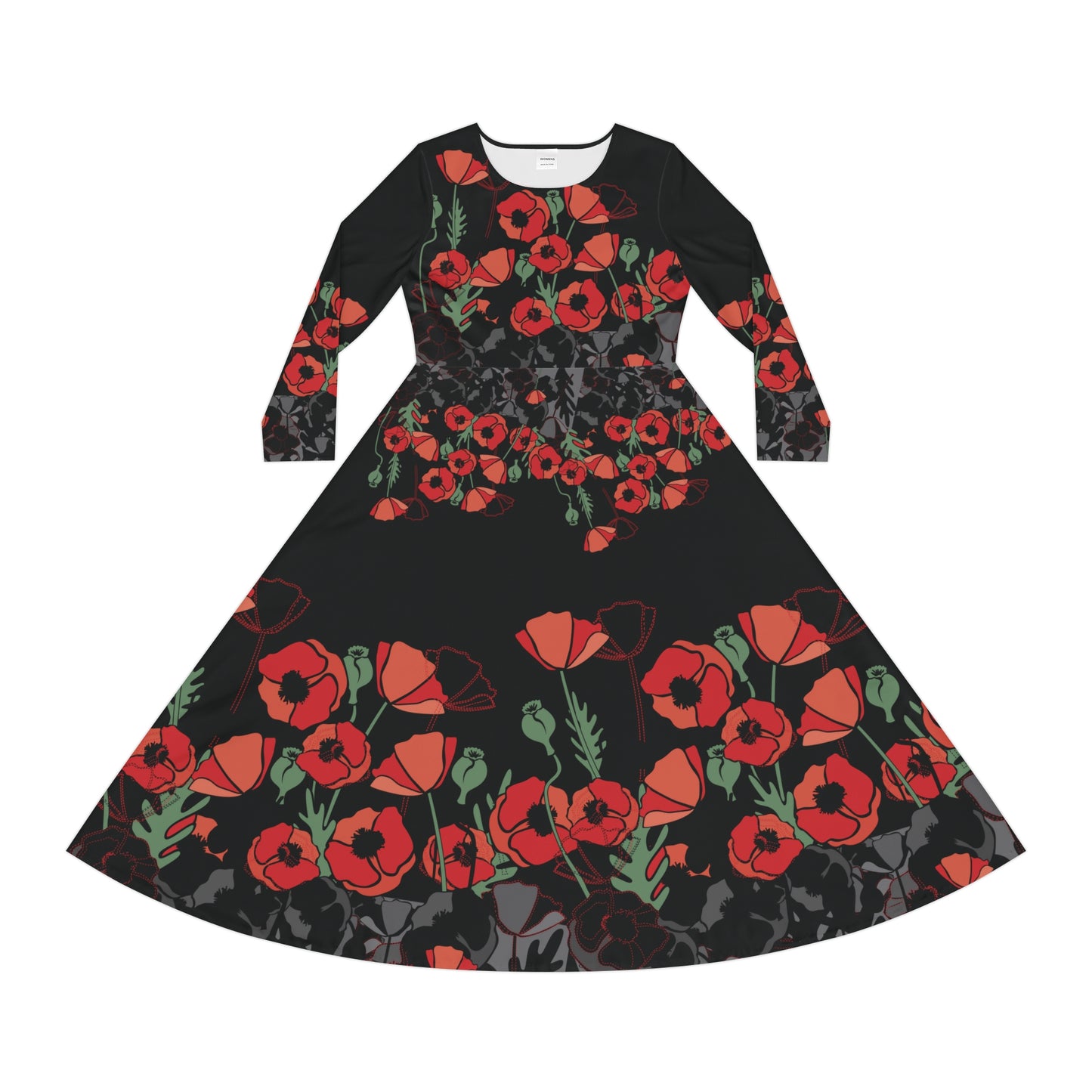 Vestido amapola - Negro 