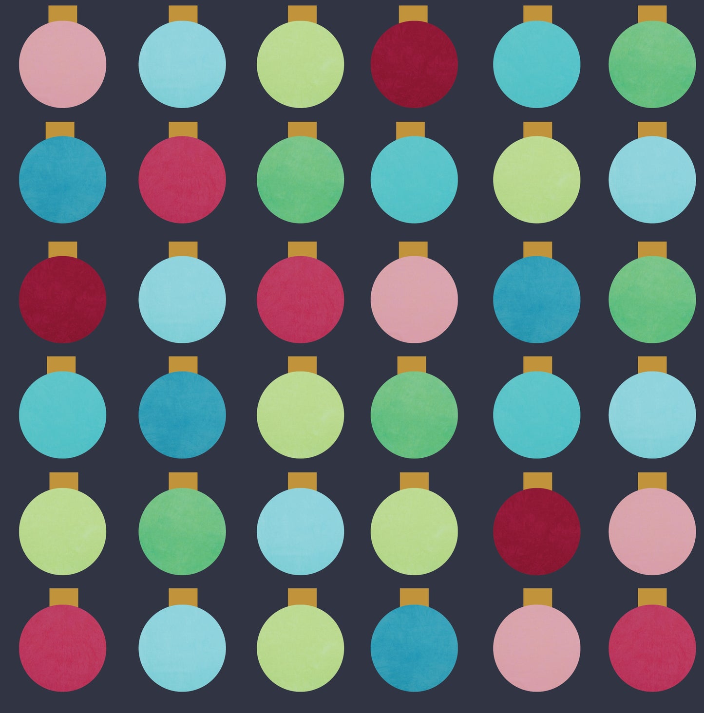 Retro Ornaments FABRIC KIT