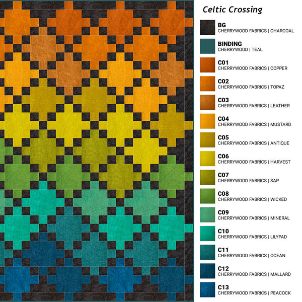 Celtic Crossing Throw - Fabric Kit