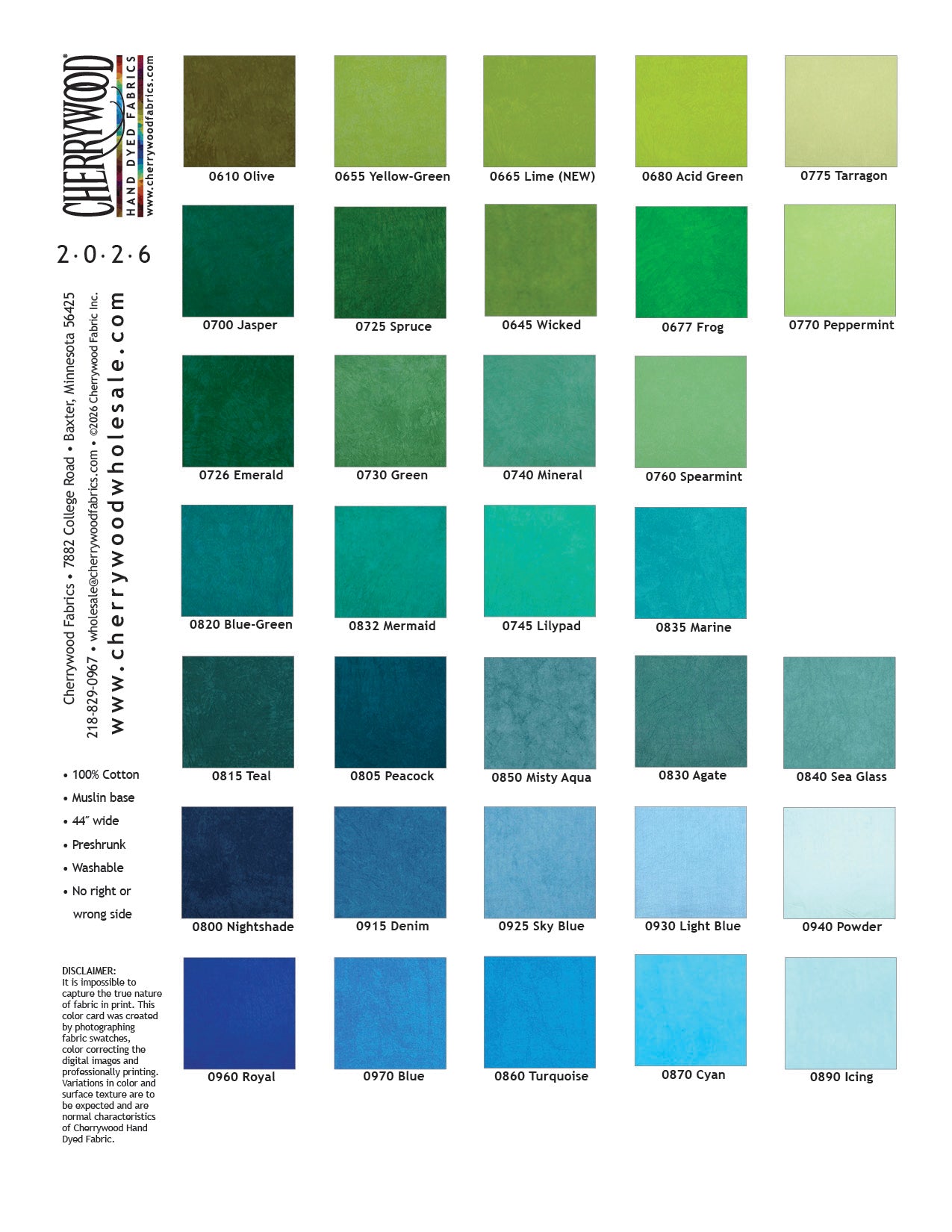 Color Card