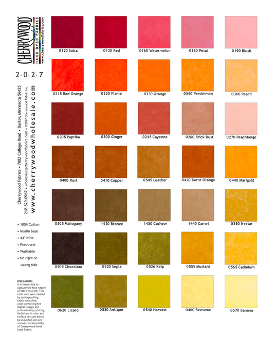 Color Card 2027