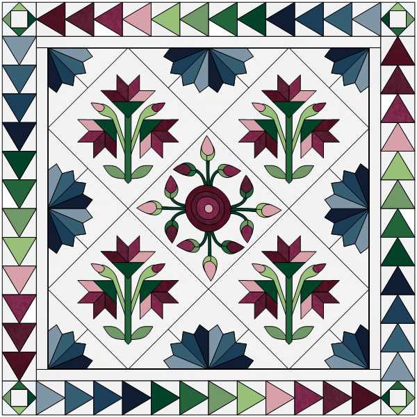 Kit Tissu Paniers Tulipes