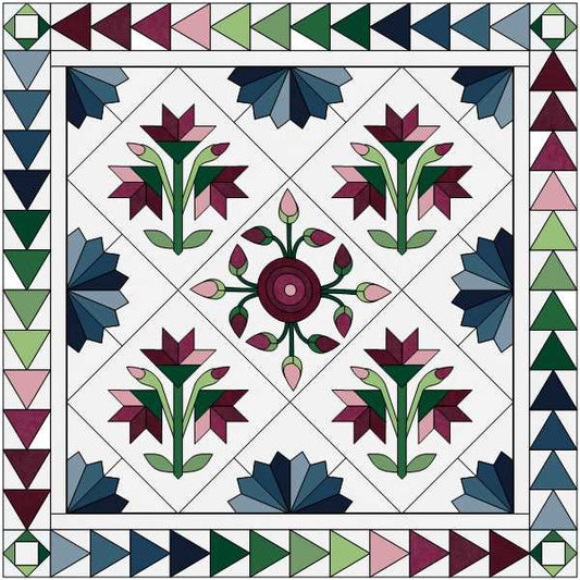 Quiet Reflection by Jenny Kae Parks - FABRIC ONLY