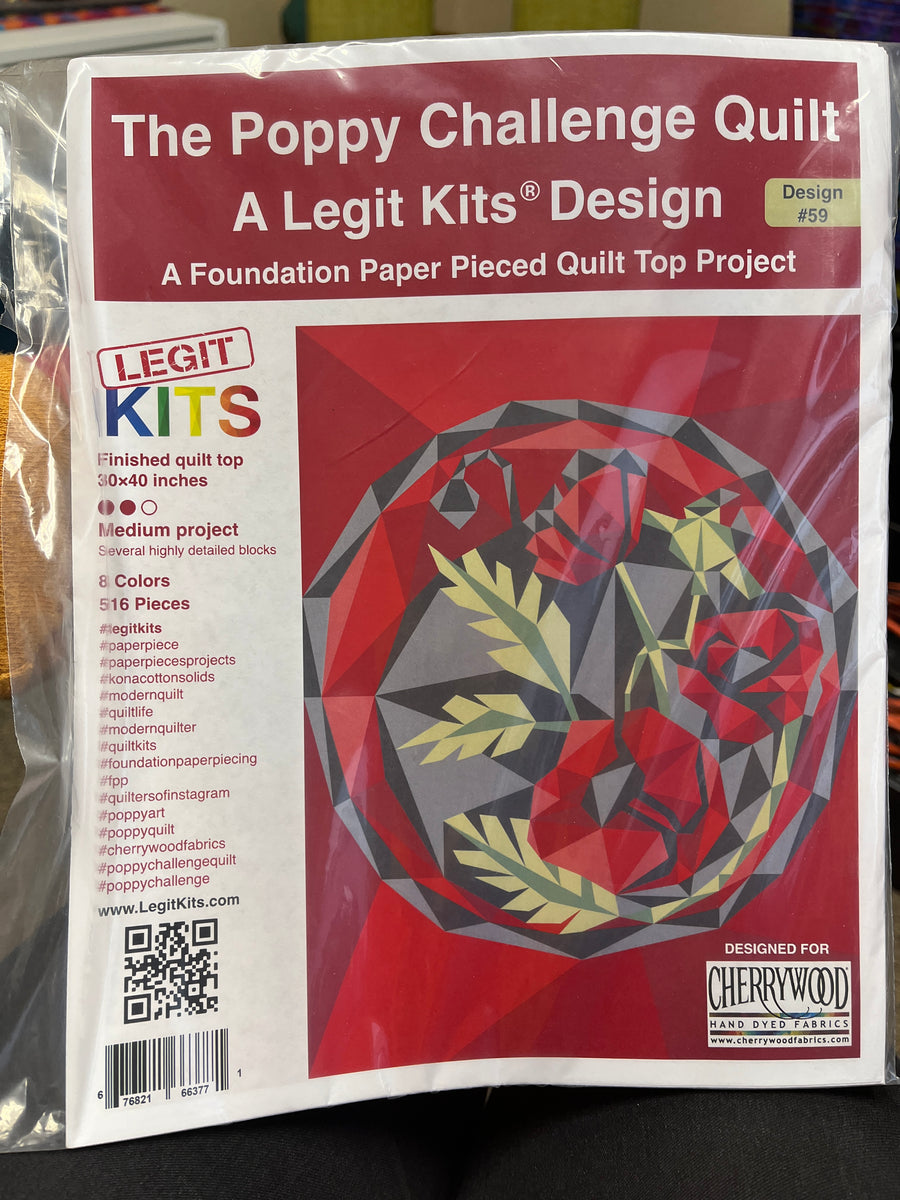 Poppy Quilt - Legit Kit – Cherrywood Fabrics