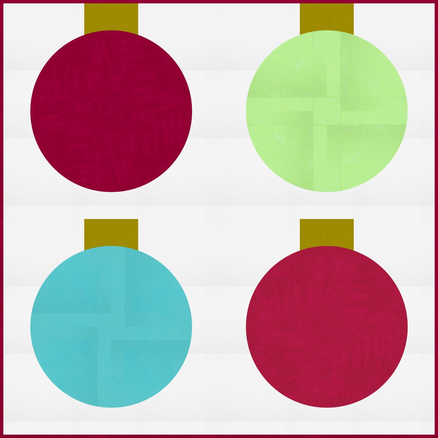 Retro Ornaments FABRIC KIT