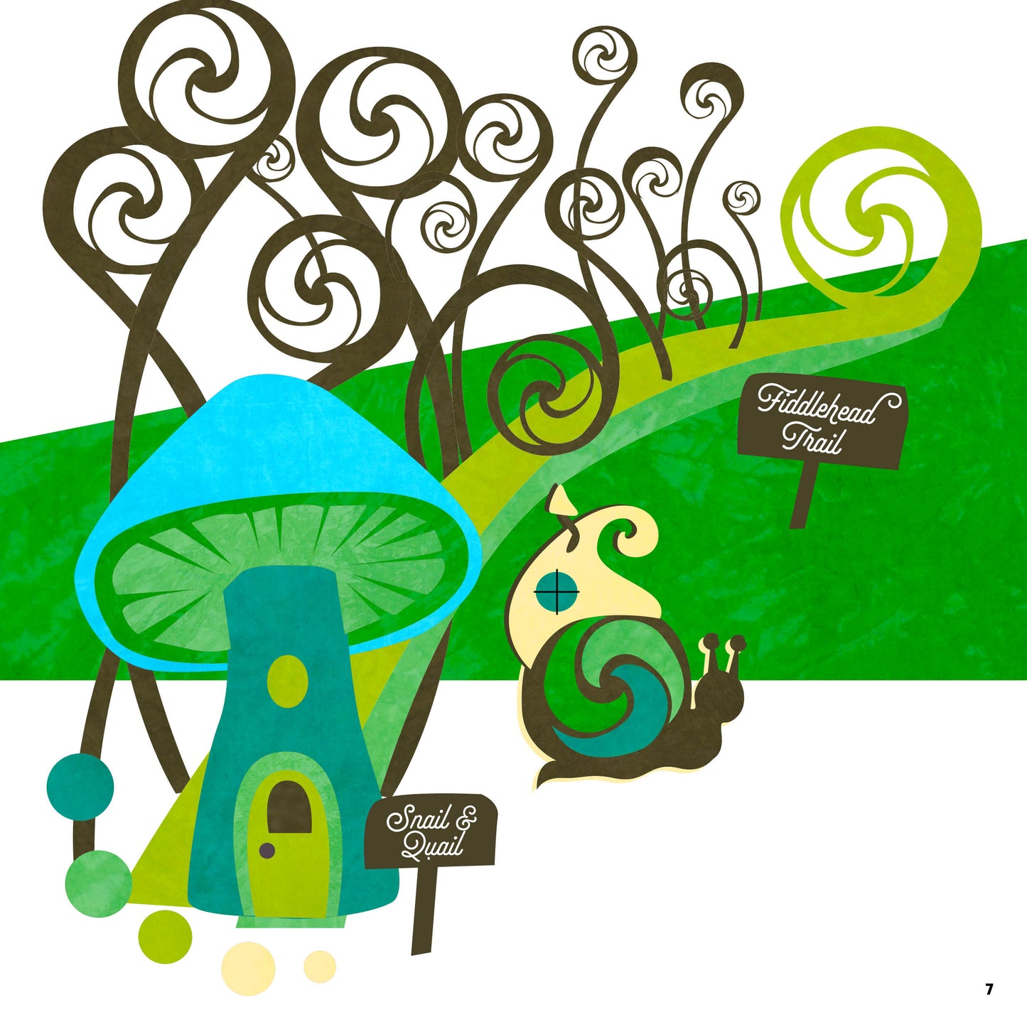 Snail & Quail and the Fiddlehead Trail (children's book)