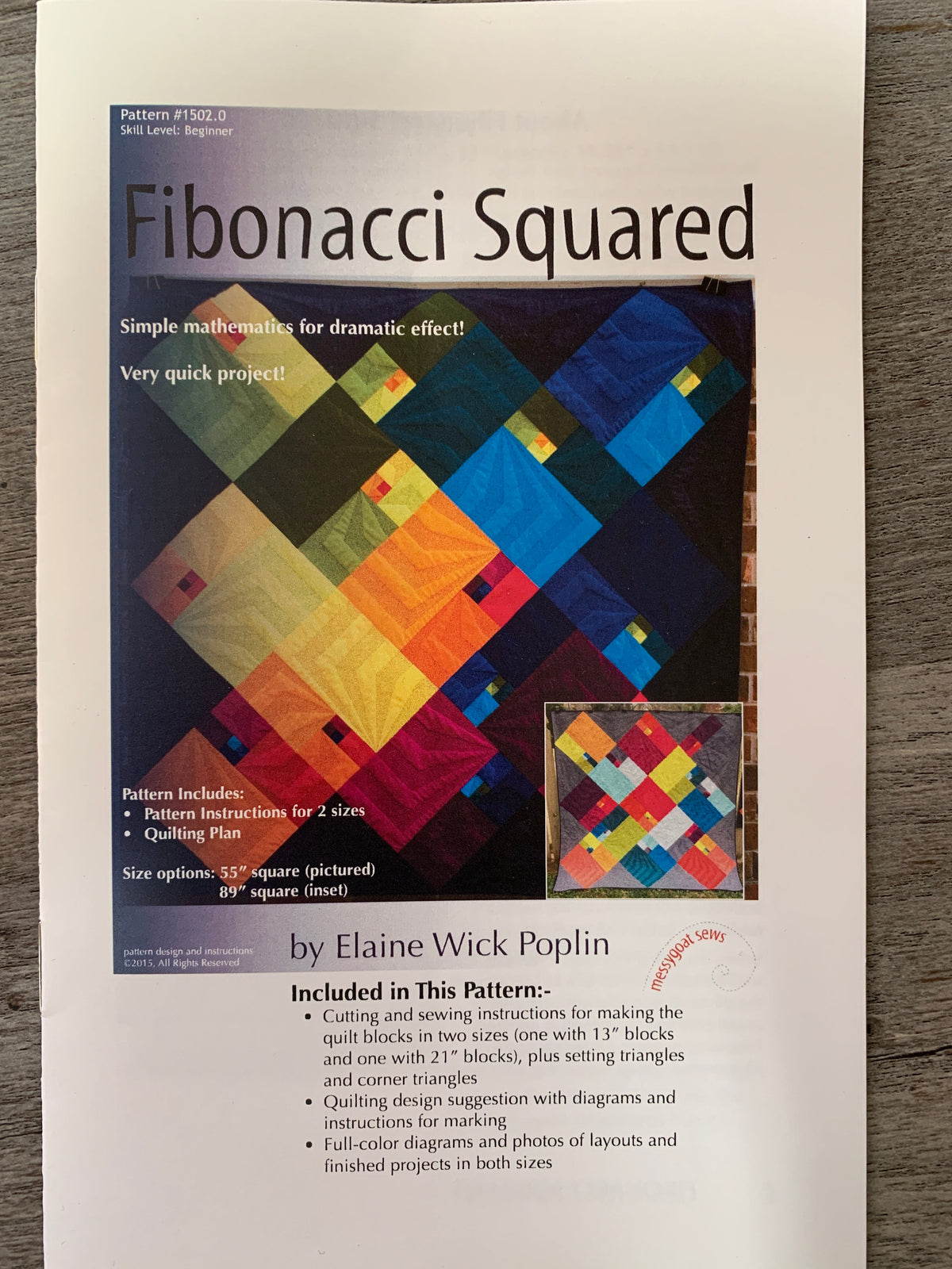 Fibonacci Squared Kit - Fabric Only – Cherrywood Fabrics